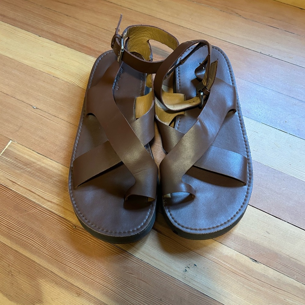 Madewell Natasha Platfom Sandal in Dark Coffee - Picture 5 of 8